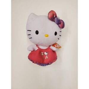 Ty Beanie Babies Hello Kitty I Love LA‎ Plush 6"